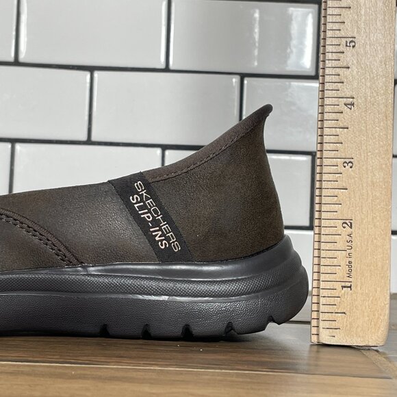 Skechers Slip-ins On The Go Flex Captivating Womens 7 Shoes Chocolate Hands Free - Picture 9 of 14